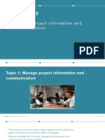 BSBPMG535: Manage Project Information and Communication