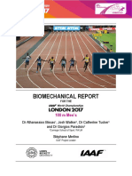 Men's 100m - 2017 IAAF World Championships Biomech
