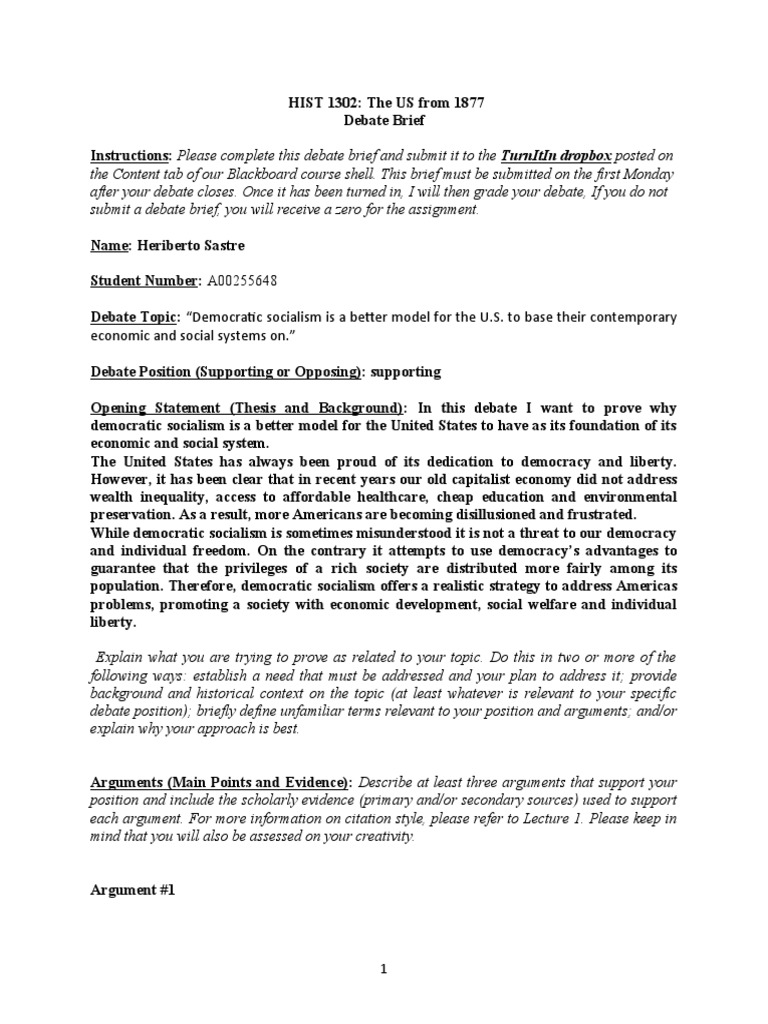 Debate Brief Template PDF Poverty & Homelessness Economic Inequality