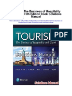 Tourism The Business of Hospitality and Travel 5th Edition Cook Solutions Manual