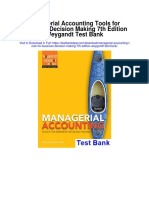 Managerial Accounting Tools For Business Decision Making 7th Edition Weygandt Test Bank