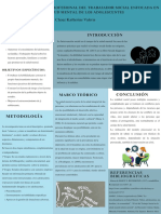 Poster Científico Académico Sobre Biología Colores Verdes, Blanco y Negro