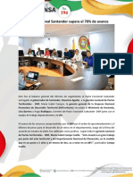 MAH 22-04-2022 Pacto Funcional Santander Supera El 70% de Avance