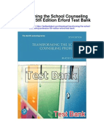 Transforming The School Counseling Profession 5th Edition Erford Test Bank