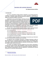 La Raiz Financiera Del Contrato Bancario