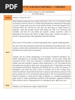 1) DEPARTMENT OF AGRARIAN REFORM v. CARRIEDO