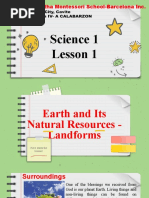 Science 1 - Q4 - L1 - Earth and Its Natural Resources - Landforms