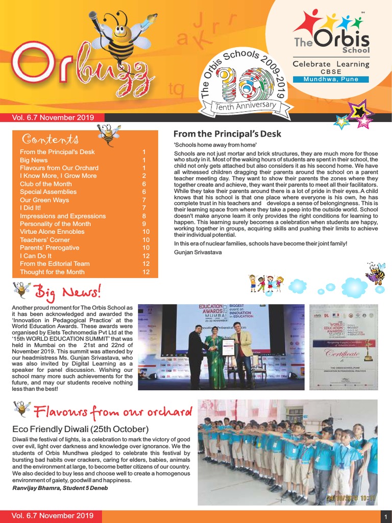 Orbis School Highlights - Nov 2019 | PDF