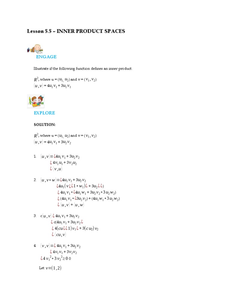 Understanding Inner Product Spaces | PDF | Square Root | Functions And ...