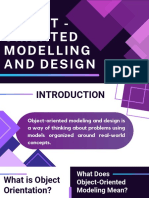 Object-Oriented Modelling and Design
