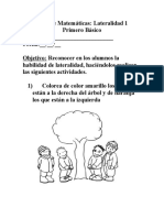 Guía de Matematicas Lateralidad 1