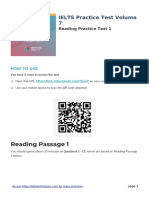 Reading Passage 1: IELTS Practice Test Volume 7
