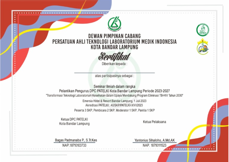 Sertifikat Yang Di Print | PDF