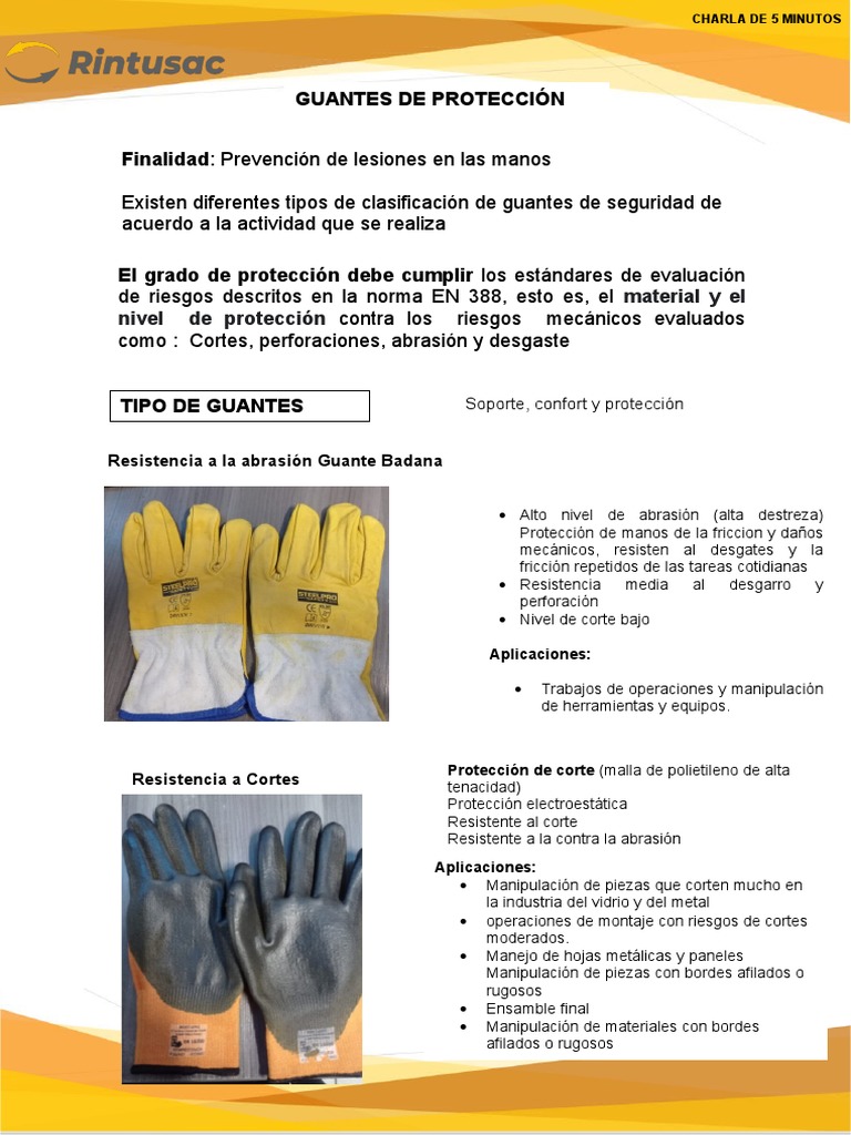 Características de los guantes de trabajo - Blog de protección laboral