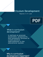 Curriculum Development