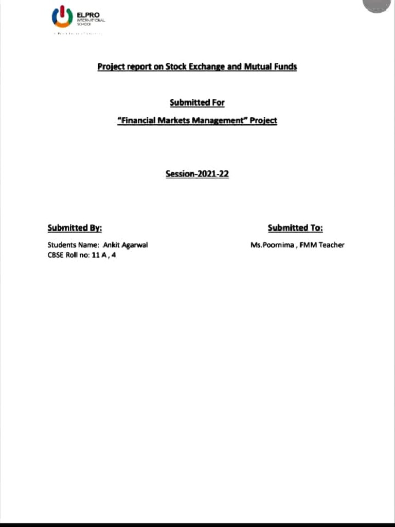 Fmm complete project ankit agarwal pdf