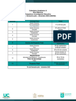 Calendario Maestria A UC23-S2 Quincenal