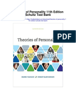 Theories of Personality 11th Edition Schultz Test Bank