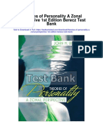 Theories of Personality A Zonal Perspective 1st Edition Berecz Test Bank