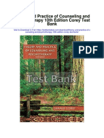 Theory and Practice of Counseling and Psychotherapy 10th Edition Corey Test Bank