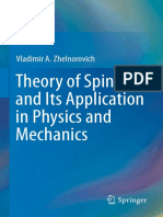 Theory of Spinors and Its Application in Physics and Mechanics by Vladimir A. Zhelnorovich