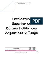 Tecnicatura de Danzas Folklóricas Argentinas y Tango