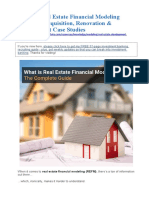 What Is Real Estate Financial Modeling