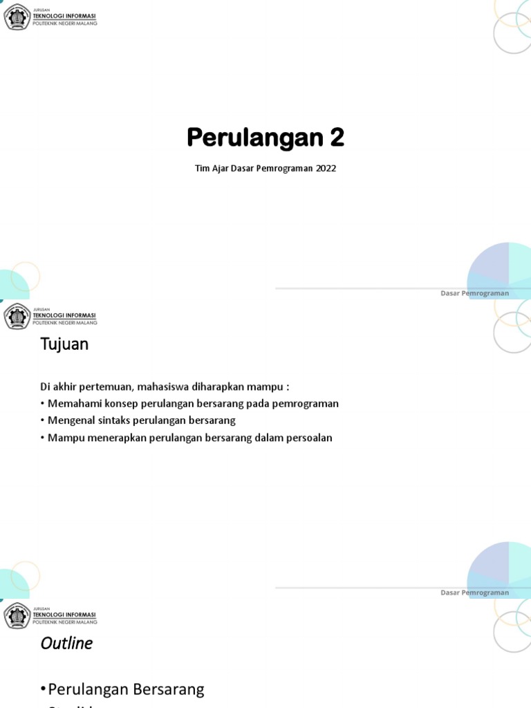 Memahami Nested Loop dalam Pemrograman | PDF