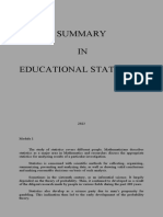 Educational Statistics