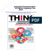 Think Interpersonal Communication Canadian 1st Edition Engleberg Test Bank