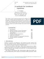 Numerical Methods For Nonlinear Equations: C. T. Kelley