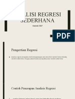 10 Analisis Regresi Linier Sederhana