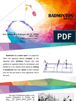 PFIT 1032 Module 1: Badminton