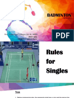 PFIT 1032 Module 2: Rules in Badminton