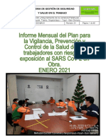 Informe Mensual Del Plan de Vigilancia Covid 19 Enero 2021