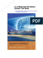 Mechanics of Materials 9th Edition Goodno Test Bank