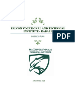 Final Business Plan - Falcon Vocational & Technical Institute