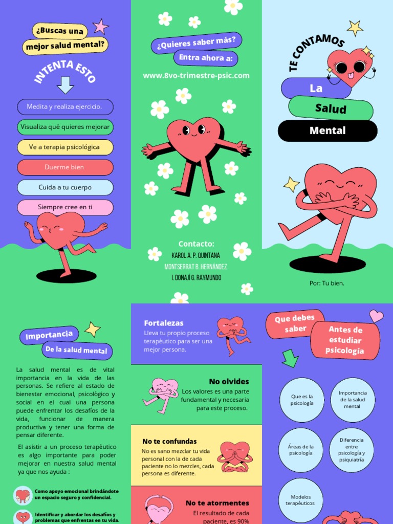 Tríptico de La Importancia de Ir A Terapia Psicológica. | PDF | Mente ...