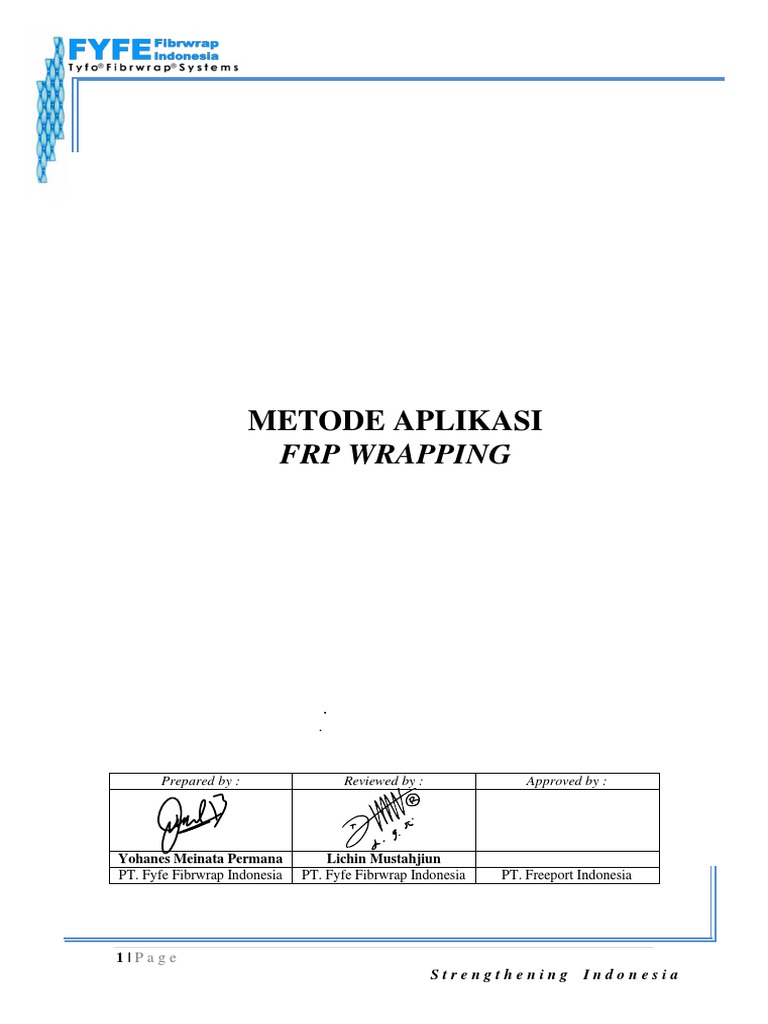 Metode Pelaksanaan Pekerjaan Wrapping | PDF