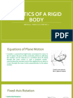 Kinetics of A Rigid Body - Lecture