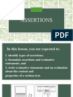 Assertions