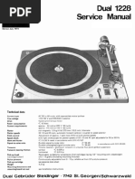 Dual 1228 Service Manual | PDF