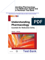 Understanding Pharmacology Essentials For Medication Safety 2nd Edition Workman Test Bank