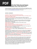 Order of The Eastern Star Initiation Ritual | PDF