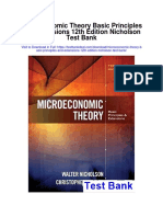 Microeconomic Theory Basic Principles and Extensions 12th Edition Nicholson Test Bank