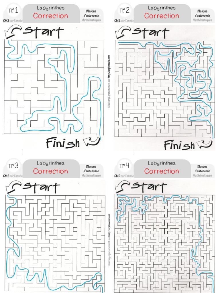 Correction Autonomie-Labyrinthes | PDF