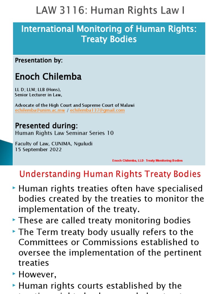 Understanding Treaty Monitoring Bodies | PDF | Human Rights | Treaty