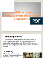 Cultural Practices and Management of Organic Vegetables