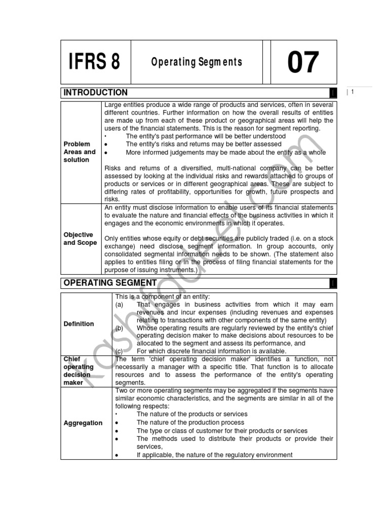 07 Segment Reporting 1 Pdf Revenue Financial Statement