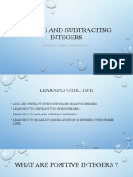 Adding and Subtracting Integers